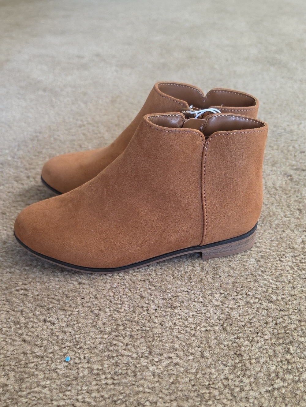 Cat & Jack Tan Ankle Boots Cognac Size 1